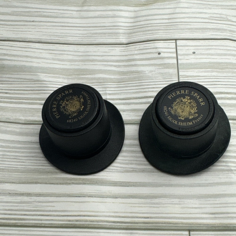 2 Vintage Pierre Sparr CHAMPAGNE BOTTLE CAP Stopper
